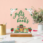 甘いストロベリーギフトブックベビーシャワー アクリルサイン (ウェディング)