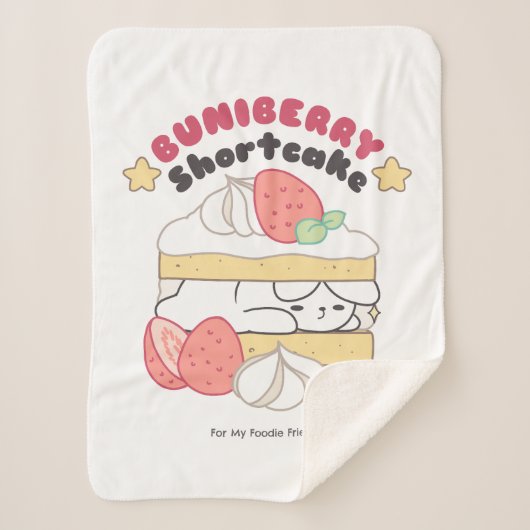 甘いスナグルズ：Buniberry Shortcake Delight シェルパブランケット (正面)