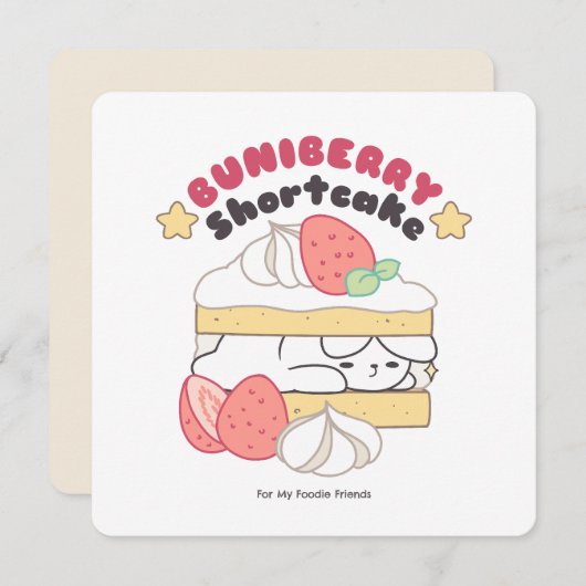 甘いスナグルズ：Buniberry Shortcake Delight シーズンカード (正面/裏面)