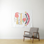 甘いスナグルズ：Buniberry Shortcake Delight タペストリー (インサイチュ(横))