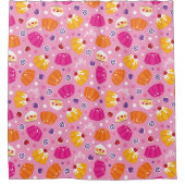 甘いゼリー模様 シャワーカーテン (正面)