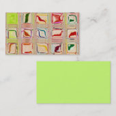 甘いタイルのガラスモザイクカスタムな名刺 名刺 (正面/裏面)