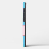 甘いターコイズとピンクストライプの花 Case-Mate iPhoneケース (裏面 / 左)