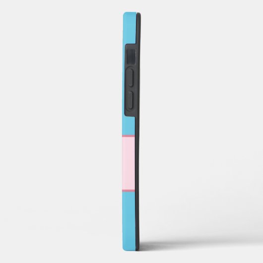 甘いターコイズとピンクストライプの花 Case-Mate iPhoneケース (裏面 / 左)