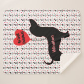 甘いダシュント：ハートバルーン シェルパブランケット (正面(横))