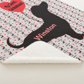 甘いダシュント：ハートバルーン シェルパブランケット (3/4)