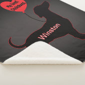 甘いダシュント：ハートバルーン シェルパブランケット (3/4)