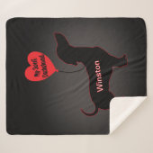 甘いダシュント：ハートバルーン シェルパブランケット (正面(横))