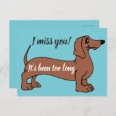 甘いダッシ恋しく思ャンド私は、それは長すぎるカードだった ポストカード (正面/裏面)