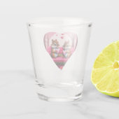 甘いチップマンクスとキャンディハート ショットグラス (裏面)