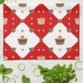 甘いチョコレートトリッモダントクリスマスウォーター色 キッチンタオル (折り畳み)