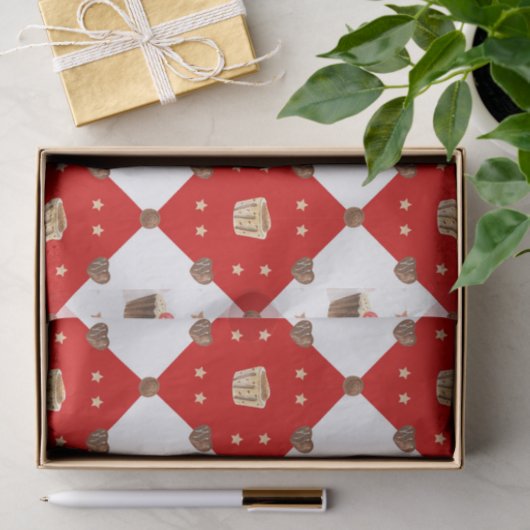 甘いチョコレートトリッモダントクリスマスウォーター色 薄葉紙 (ギフト)