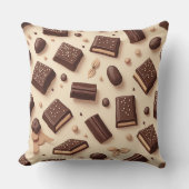 甘いチョコレートピロー クッション (正面)