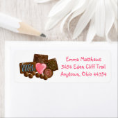 甘いチョコレート差出人住所ラベル ラベル (インサイチュ)