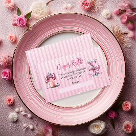 甘いティニ1赤ちゃんシャワーおむつラッフル エンクロージャーカード