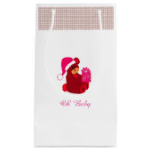 甘いテディベアとプレゼント スモールペーパーバッグ (正面)