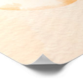 甘いテディベアの誕生日パパーソナライズされたーティー ポスター (角)