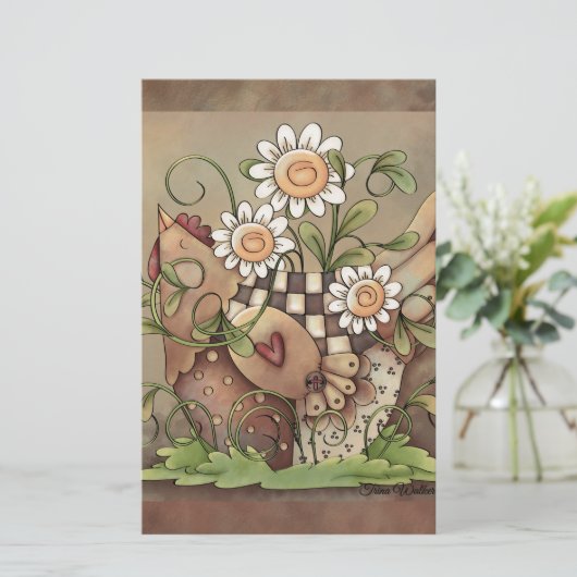 甘いデイジーの雌鶏 便箋 (スタンド正面)