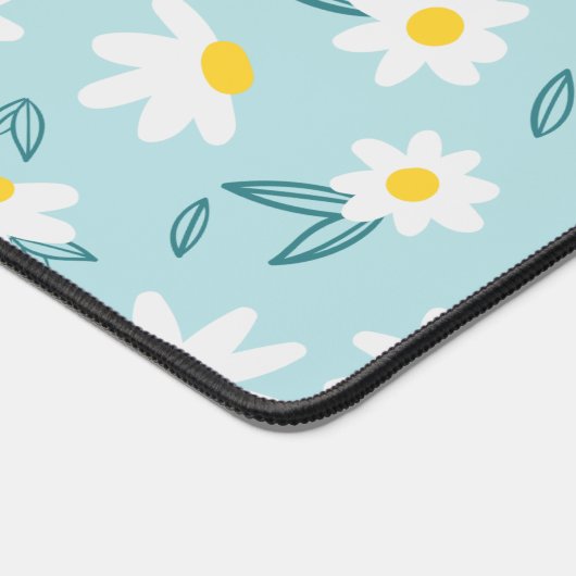 甘いデイジーパタパーソナライズされたーン デスクマット (コーナー)
