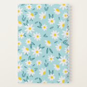 甘いデイジーパタパーソナライズされたーン ノートブック (裏面)