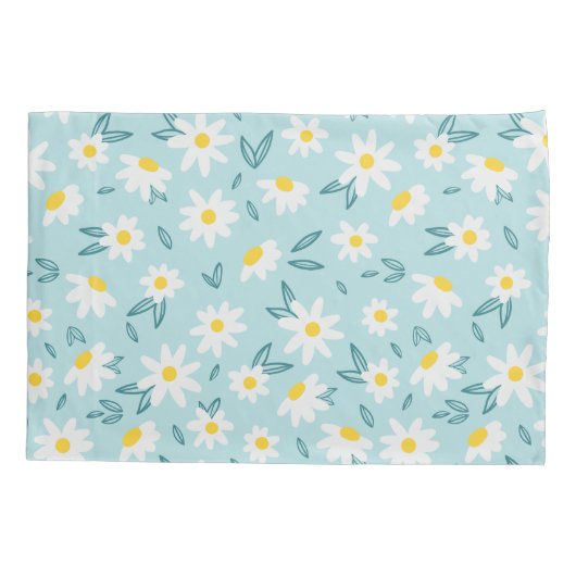 甘いデイジーパターン 枕カバー (裏面)
