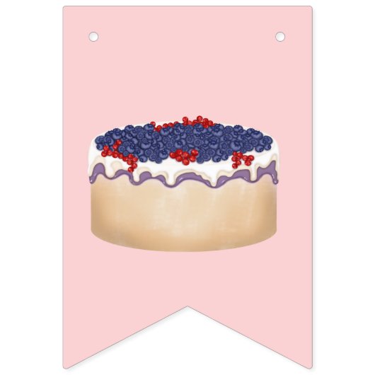 甘いデザートとアイスクリームパーティー バンティングフラッグ (第2の旗)