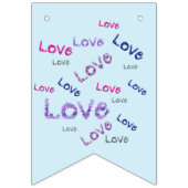 甘いデザートとアイスクリームパーティー バンティングフラッグ (第3の旗)