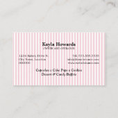 甘いデザートのベーカリー 名刺 (裏面)