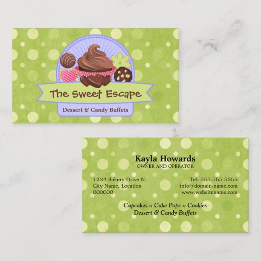 甘いデザート 名刺 (正面/裏面)