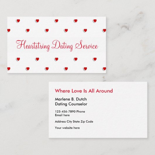 甘いデートすることサービス 名刺 (正面/裏面)