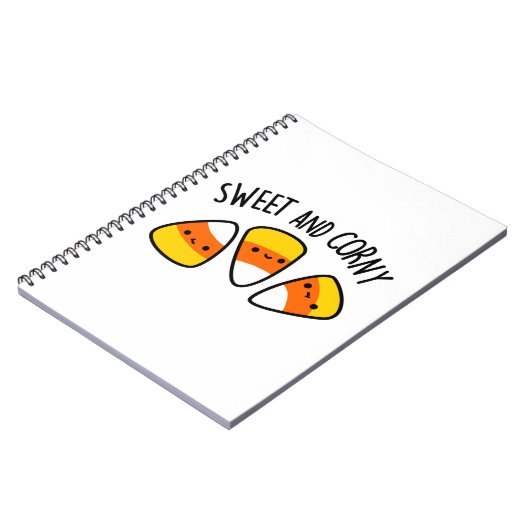 甘いトウモロコシおもしろいの粒パン ノートブック (左側)