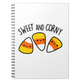 甘いトウモロコシおもしろいの粒パン ノートブック (正面)