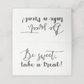 甘いトリートスクリプトテーブルフードテントを取る プレイスカード (外部開封)