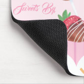 甘いトリートチョコレートイチゴとケーキポップ マウスパッド (コーナー)