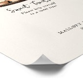 甘いトリートナ素朴ルヴィンテージウェディングサイン ポスター (角)