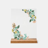 甘いトリートメント春フローライースターバニー アクリルサイン (正面)