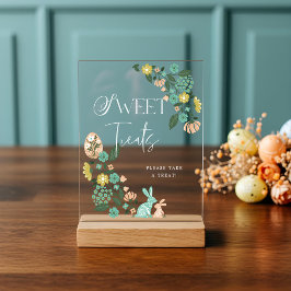 甘いトリートメント春フローライースターバニー アクリルサイン