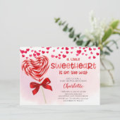 甘いトリートリトルスウィートベビーシャワー 招待状 (スタンド正面)