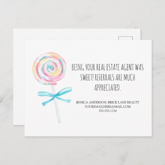 甘いトリート実在不動産の紹介 ポストカード (正面/裏面)