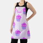 甘いトレンディーピンクカップケーキ エプロン (インサイチュ)