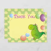 甘いドラゴンの子供のサンキューカード サンキューカード (正面/裏面)