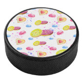 甘いドーナツとカラフルグレーズパターン アイスホッケーパック (3/4)