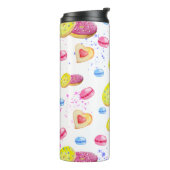 甘いドーナツとカラフルグレーズパターン タンブラー (回転左)