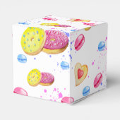 甘いドーナツとカラフルグレーズパターン フェイバーボックス (裏面サイド)