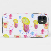 甘いドーナツとカラフルグレーズパターン Case-Mate iPhoneケース (裏面(横))