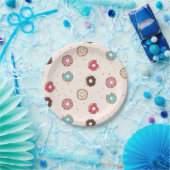 甘いドーナツ型 ペーパープレート (パーティー)