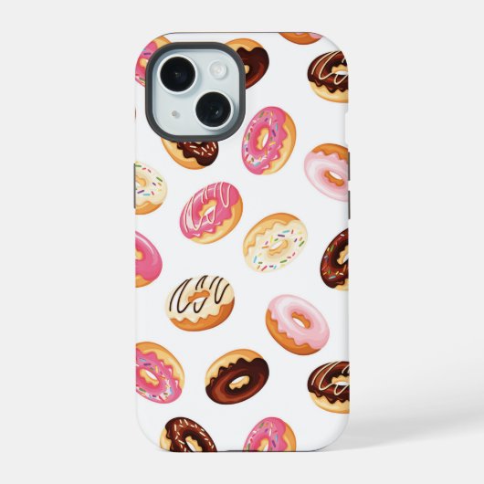 甘いドーナツ iPhone 15ケース (裏面)