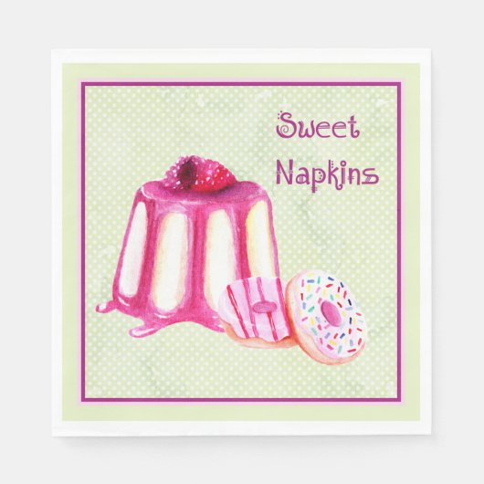 甘いナプキンパーティーやスイーツ付きランチ スタンダードランチョンナプキン (正面)