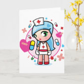 甘いナース カード (黄色い花)