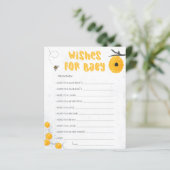 甘いハニービー黄色の赤ちゃんシャワーの願いベビー (スタンド正面)